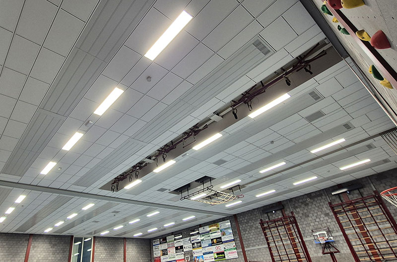 Renovatie verlichting sporthal