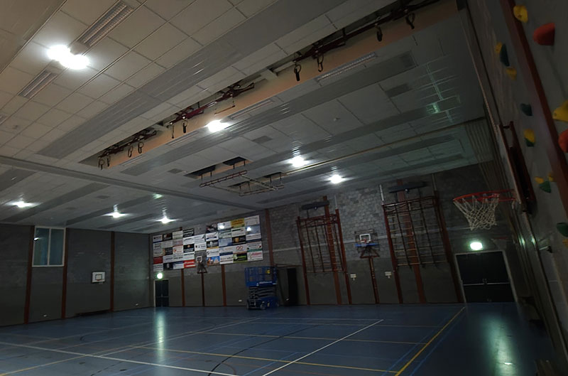 Renovatie verlichting sporthal